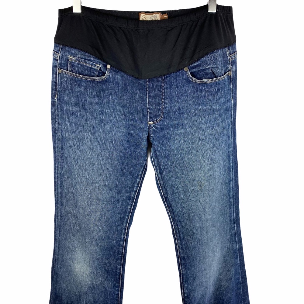 PAIGE Maternity Laurel Canyon Bootcut Flare Jeans 30 - Picture 4 of 11